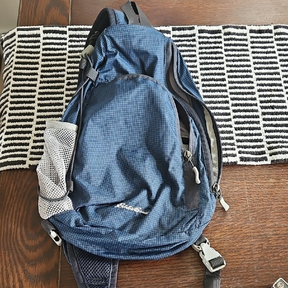 Eddie Bauer Blue and Gray Backpack with Versatile Design - Picture 1 of 1